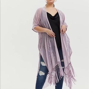 Purple Velvet Kimono